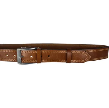 Opasek Pánský kožený opasek F7-2-48 hnědý - 85 cm