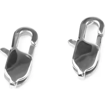 Karabinka z nerezové oceli 7x15 mm, barva platina