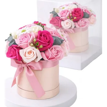 Mýdlo Flamenco Mystique Květinová krabička, kytice vonných mýdlových květů v krabičce 16x16x23cm BUK23