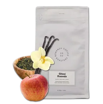 Káva Bonanza Coffee Roasters Rwanda - GITESI | Výběrová káva | 250g | Zrnková - 100% Arabika