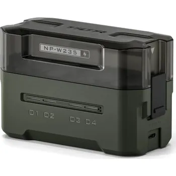 Selfie tyč Přenosná nabíjecí stanice pro baterie Lumix NP-W235 USB rychlé nabíjení LED indikátor Kompaktní cestovní praktické příslušenství fotoaparátu