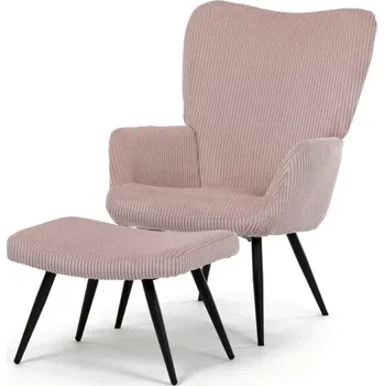 Křeslo Křeslo s taburetem růžová AK-L7285 PINK6