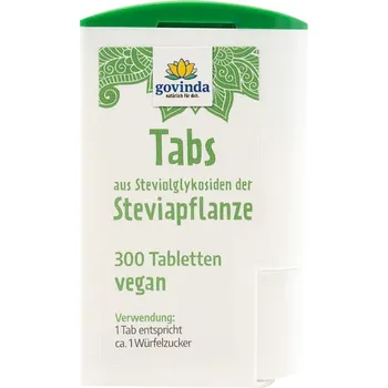 Přisada na vaření a pečení Govinda Stéviové tablety 300 kusů 18 g VEGAN Množství: 1 ks