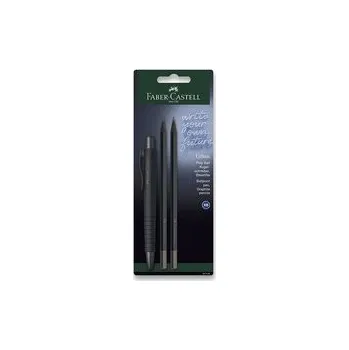 Kuličkové pero Faber-Castell Poly Ball Urban Black sada, 3 ks