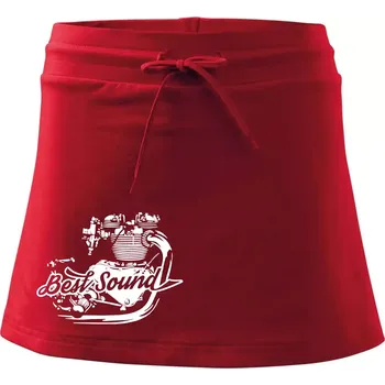 Dámská sukně Moto Best Sound - Sportovní sukně - two in one - M ( Červená )