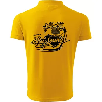 Pánská košile Moto Best Sound - Polokošile pánská Pique Polo 203 - 2XL ( Žlutá )