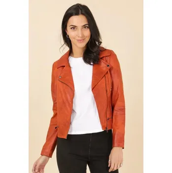 Dámská casual bunda 18165GT Laura Jo bunda křivák Lady barva: oranžová-cihlová, velikost: 48
