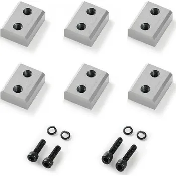 Pracovní nůž VEVOR čepele pro řezání výztuže, 6 ks náhradních čepelí pro elektrickou řezačku výztuže 1-1/4 palce 32 mm #10, oboustranná, vysoce tvrdá ocel CR12MOV, rychlá a účinná se šrouby a pružnou podložkou.