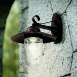 EGLO Venkovní nástěnné svítidlo Milton I, antická hnědá ocel antická hnědá, čirá 1 x 60 W - Doprava zdarma