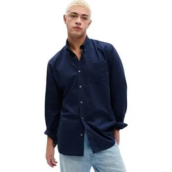 Pánská košile Pánská košile GAP STANDARD XL Tmavě modrá