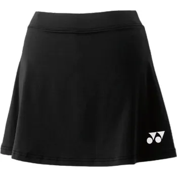 Dámské oblečení Dámská tenisová sukně Yonex Club Team - black Černý (M)