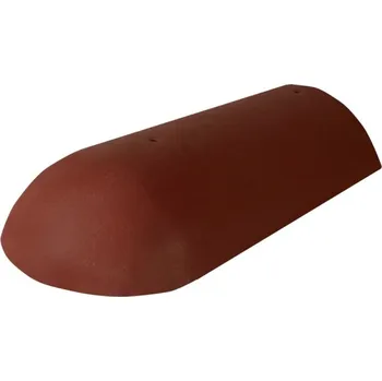 Střecha Hřebenáč BMI BRAMAC koncový set s vrutem novo – červenohnědá