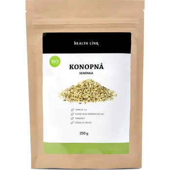 HEALTH LINK BIO RAW Konopná semínka loupaná 250 g