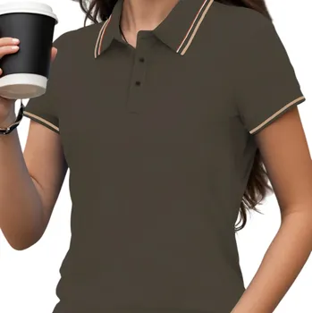 Dámská polokošile Krátký rukáv Výstřih do V Límeček Knoflíky Jednobarevná Polyester Pohodlná Elegantní Casual Top Letní Jarní zelená XL