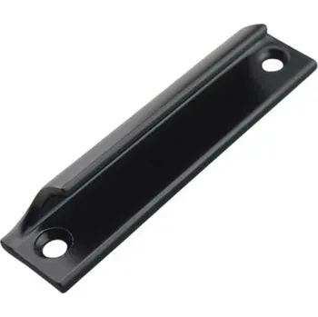 Hliníkové madlo na dveře a okno 90 x 30 mm černý úchyt se 2 otvory pro balkonové dveře branku posuvné dveře a nábytek černá