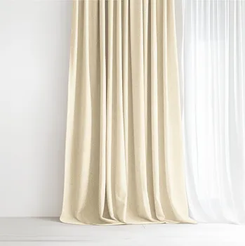 Závěs Vánoční exkluzivní závěs - zlatý se třpytkami 140x135 cm