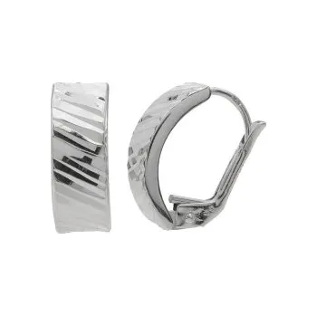 Náušnice Zlaté náušnice na patent z bílého zlata