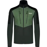 Pánská powerfleecová mikina NORDBLANC GROAN NBWFM8282 TMAVĚ ZELENÁ S