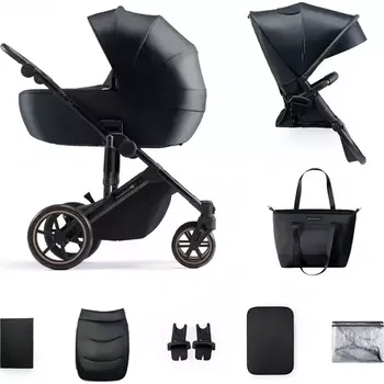 Kočárek Kinderkraft Prime 2 Kočárek 2 v 1 Venezian Black Set
