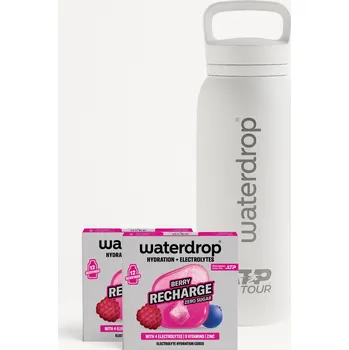 Dárkový potravinový koš Waterdrop Hydratační Set s ATP Tour Funkční Termoskou 600 ml