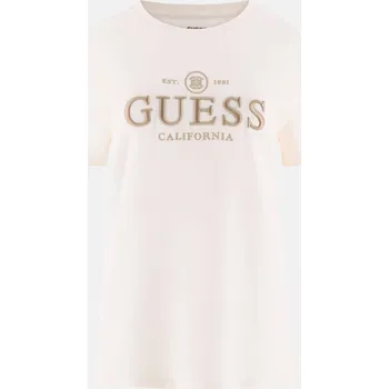 Dámské Tričko s krátkým rukávem GUESS ARABELLA CN SS T-SHIRT V6RI06KD741-G027 – Bílá M
