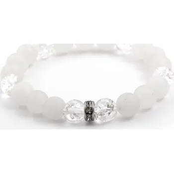 Náramek Korálkový náramek z jadeitu a křišťálu MINK29/17 Agato