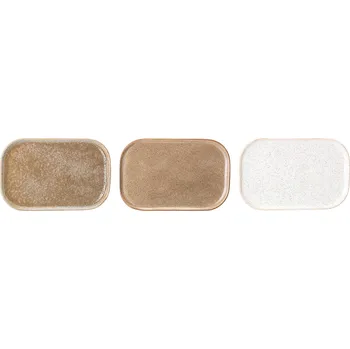 Talíř Bloomingville Talíř Addison Hnědý s lesklou glazurou