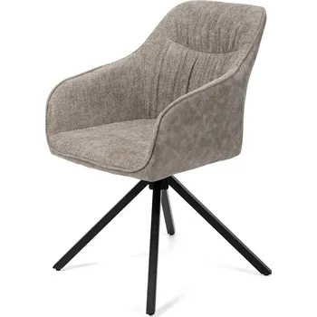 Jídelní židle Vikio Jídelní židle otočná s područkami šedá HJZ103S