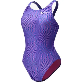 Dámské plavky Nike Hydrastrong Multi Print Polarized Pink XXL - UK40