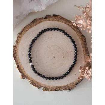 Náramek Náramek z černého Turmalínu, 3 mm