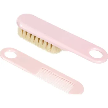 hřeben Canpol babies Hřeben a kartáč přírodní měkký Barva: Růžová