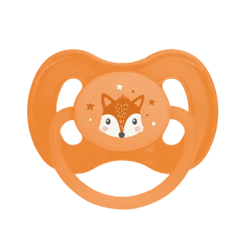dudlíky Canpol babies Dudlík kaučukový třešinka 0-6m CUTE ANIMALS Barva: Oranžová