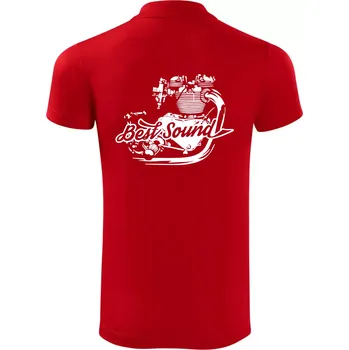 Pánská košile Moto Best Sound - Polokošile Victory sportovní (dresovina) - S ( Červená )