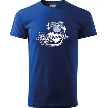 Pánské tričko Moto Best Sound - Triko extra velké (5-8XL) - 7XL ( Královská modrá )
