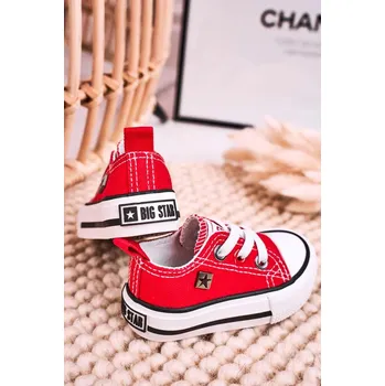 Dámské tenisky Dětské klasické tenisky Big Star - červené Velikost: 18