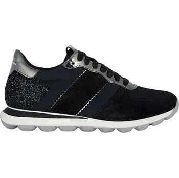 Dámská móda Dámské tenisky Geox D SPHERICA VSERIES 36.5 Černá, Stříbrná, Bílá