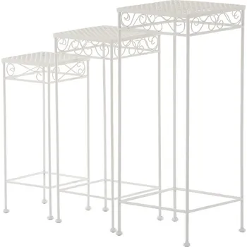 Stojan na květiny Sada stojanů na květiny bílá JF2243