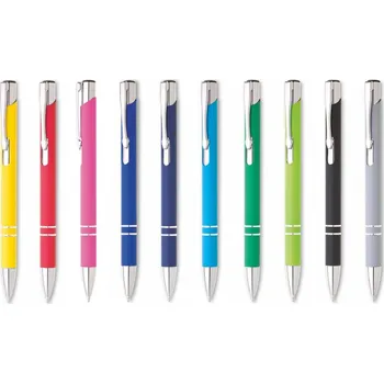 Kuličkové kovové pero SIONA SOFT (mix 10 barev)