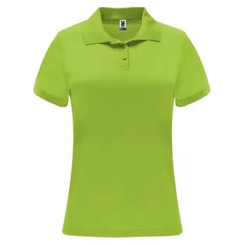 Dámské tričko Dámská sportovní polokošile Monzha, limetková, Velikost M