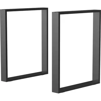 Konferenční stolek Sada stolových nohou 72 x 8 x 60 cm | černá