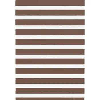 Zebra roleta hnědá 95x100 cm šířka látky 90,9 cm polyester - 8721158346131