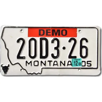 Plechová cedule Americká SPZ Montana 2005 Dealer 20D3-26