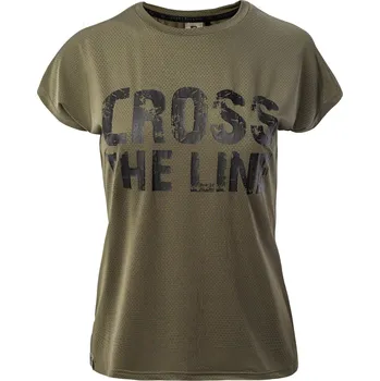 Dámské Tričko s krátkým rukávem IQ CROSS THE LINE ROYDO WMNS M000136818 – Olivová M