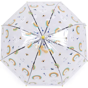 Deštník Dětský průhledný vystřelovací deštník