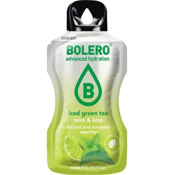 Nápoj pro sportovce Bolero Iced Green Tea Mix Příchuť: Máta a limetka