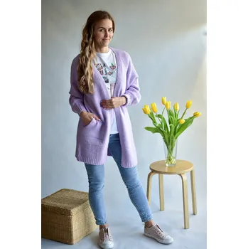 Dámský svetr Azaka AT7071 kardigan barva: oranžová