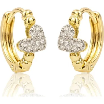 Náušnice Flamenco Mystique Náušnice z nerezové oceli pokovené 14k zlatem, KST3482