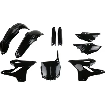 UFO sada plastů a kryty tlumičů YAMAHA YZ 125 '15-'21, YZ 250 '15-'21 (černá)