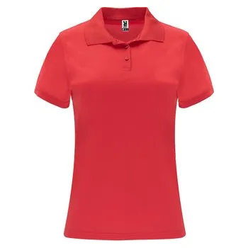 Dámské tričko Dámská sportovní polokošile Monzha, červená, Velikost S