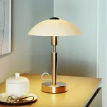 EGLO Noční lampička Solo 1, nikl, bílá - Ø nohy 13 cm bílá, nikl 1 x 40 W - Doprava zdarma